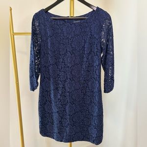 Vince Camuto Navy lace dress - Size 8